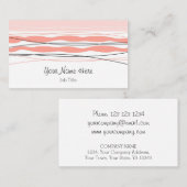 Atlantic Stripe Roze visitekaartje (Voorkant / Achterkant)