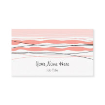 Atlantic Stripe Roze visitekaartje