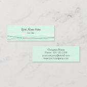 Atlantic Stripe visitekaartje mager aqua (Voorkant / Achterkant)