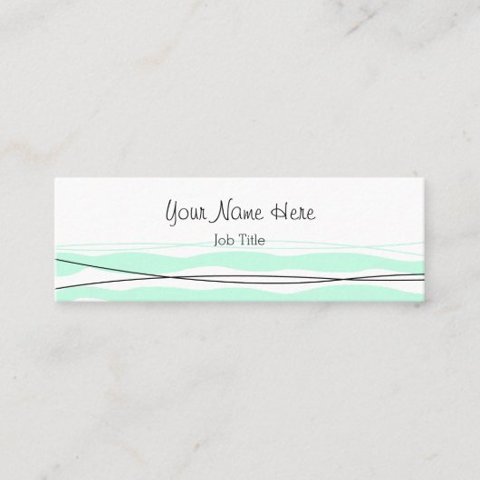 Atlantic Stripe visitekaartje skinny white (Voorkant)