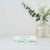 Atlantic Stripe visitekaartje skinny white (Staand voorkant)