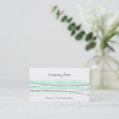Atlantic Stripe visitekaartje wit (Staand voorkant)
