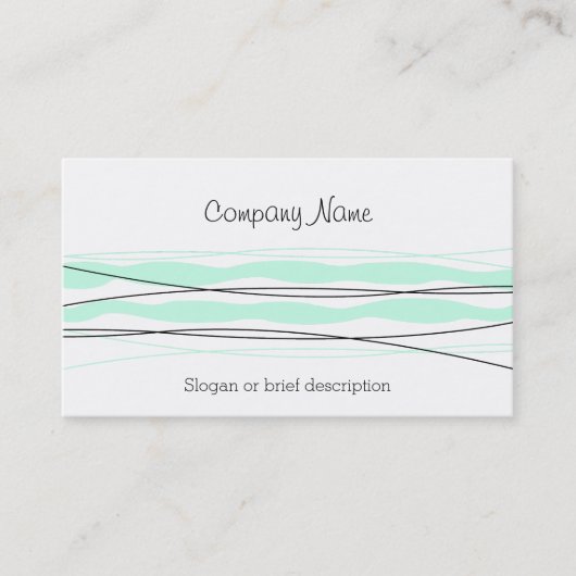 Atlantic Stripe visitekaartje wit (Voorkant)