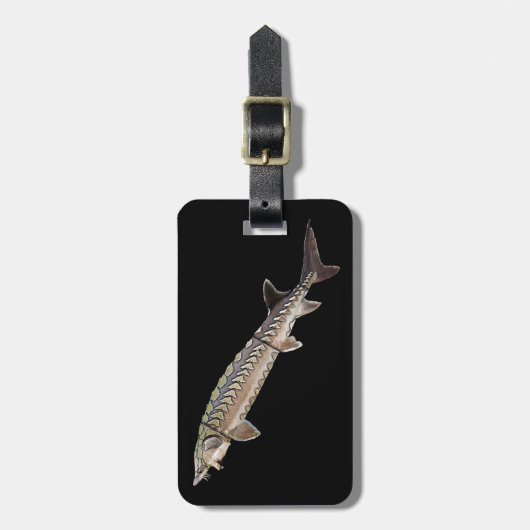 Atlantic Sturgeon Bagagelabel (Voorkant verticaal)