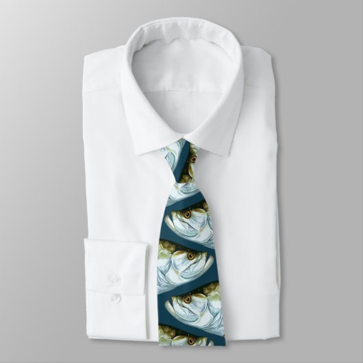 Atlantic Tarpon Necktie Stropdas (Gebonden)