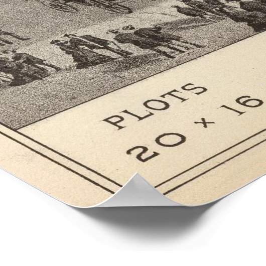 Atlantic Uitzicht Cemetery, Squan Village, NJ Poster (Hoek)