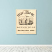 Atlantic White Lead en Linseed Oil Works Canvas Afdruk (Insitu (Houten vloer))