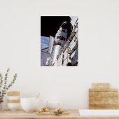 Atlantis aangesloten bij International Space Stati Poster (Keuken)