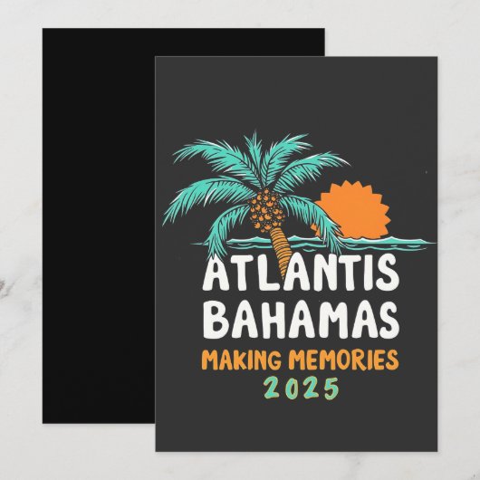 Atlantis Bahama's maken herinneringen 2025 Aankondiging (Voorkant / Achterkant)