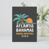 Atlantis Bahama's maken herinneringen 2025 Bedankkaart (Staand voorkant)