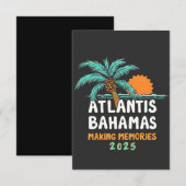 Atlantis Bahama's maken herinneringen 2025 Bedankkaart (Voorkant / Achterkant)