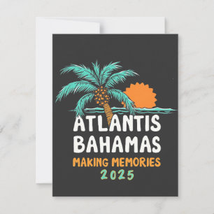 Atlantis Bahama's maken herinneringen 2025 Bedankkaart