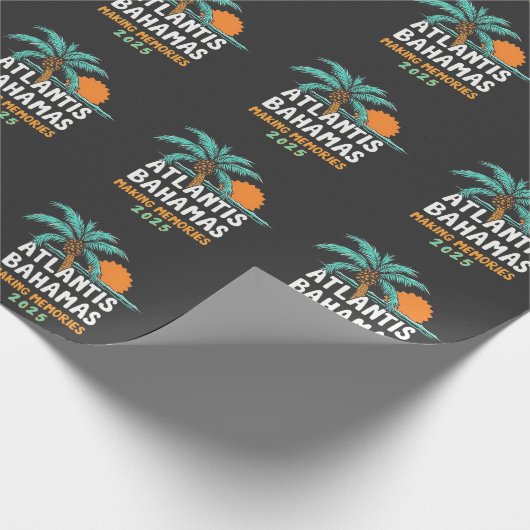 Atlantis Bahama's maken herinneringen 2025 Cadeaupapier (Hoek)