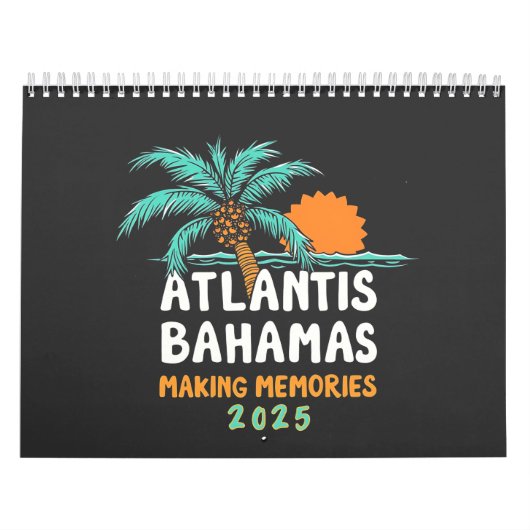 Atlantis Bahama's maken herinneringen 2025 Kalender (Hoes)