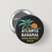 Atlantis Bahama's maken herinneringen 2025 Ronde Button 5,7 Cm (Voorkant /achterkant)