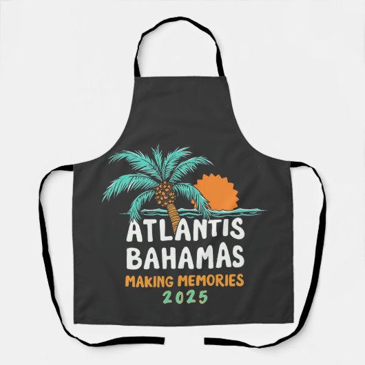 Atlantis Bahama's maken herinneringen 2025 Schort (Voorkant)