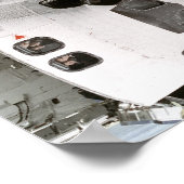 Atlantis-bemanning die naar Mir Space Station kijk Poster (Hoek)