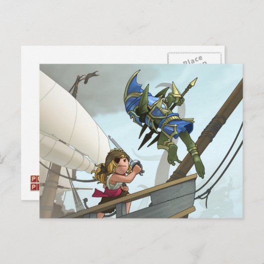 Atlantis briefkaart (Voorkant / Achterkant)