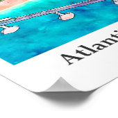 Atlantis de Palm Dubai UAE Travel Waterverf Poster (Hoek)