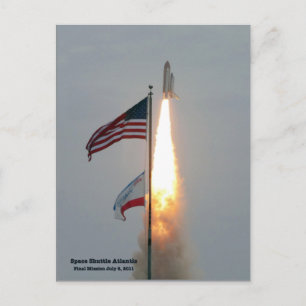 Atlantis Final Liftoff op 8 juli 2011 Briefkaart