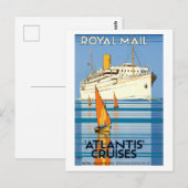 ATLANTIS OCEAN LINER REIZEN BRIEFKAART (Voorkant / Achterkant)