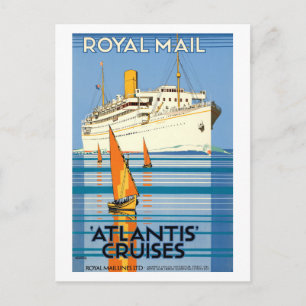 ATLANTIS OCEAN LINER REIZEN BRIEFKAART