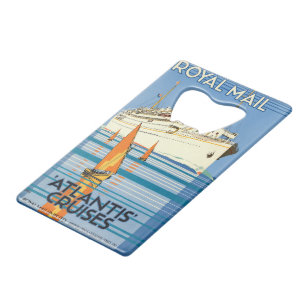 ATLANTIS OCEAN LINER REIZEN CREDITKAART FLESSENOPENER