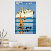 ATLANTIS OCEAN LINER REIZEN POSTER (Keuken)