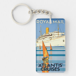 ATLANTIS OCEAN LINER TRAVEL SLEUTEL RING SLEUTELHANGER