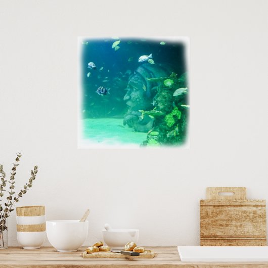 Atlantis Onder het Zee Poster (Keuken)