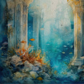 Atlantis onder Zee Decoupage Tissuepapier