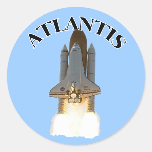 Atlantis Ronde Sticker (Voorkant)