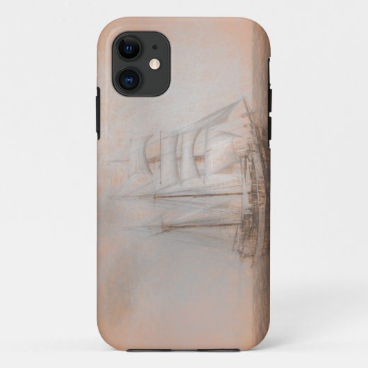 Atlantis Sailing Ship da Vinci Case-Mate iPhone Case (Achterkant)
