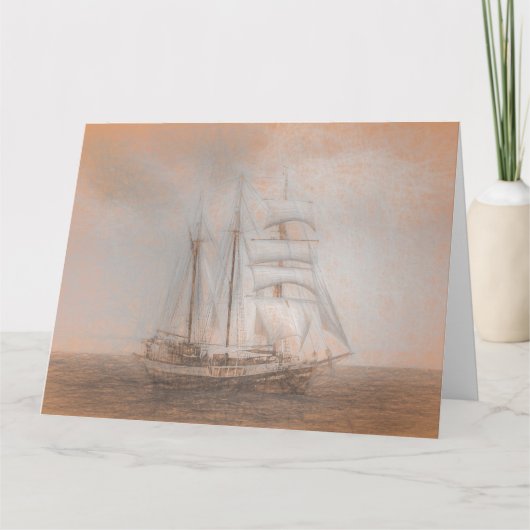 Atlantis Sailing Ship da Vinci Kaart (Voorkant)