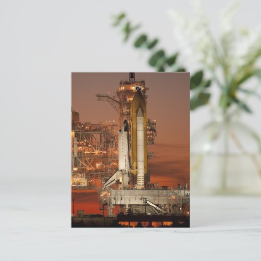 Atlantis Space Shuttle start NASA Briefkaart (Staand voorkant)
