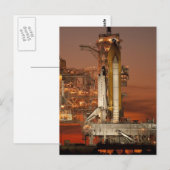 Atlantis Space Shuttle start NASA Briefkaart (Voorkant / Achterkant)