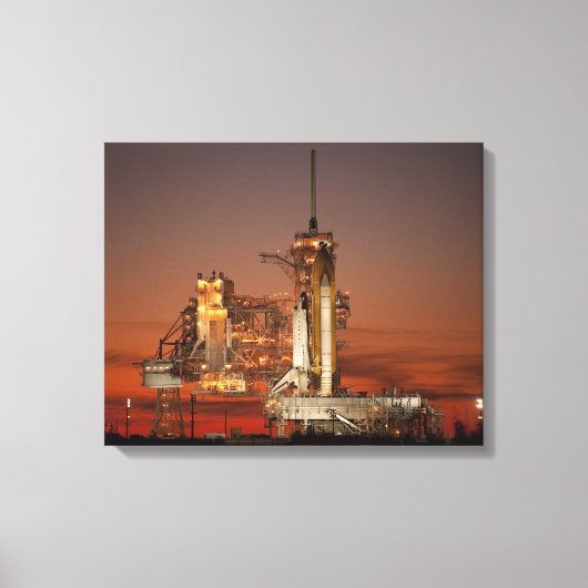 Atlantis Space Shuttle start NASA Canvas Afdruk (Voorkant)