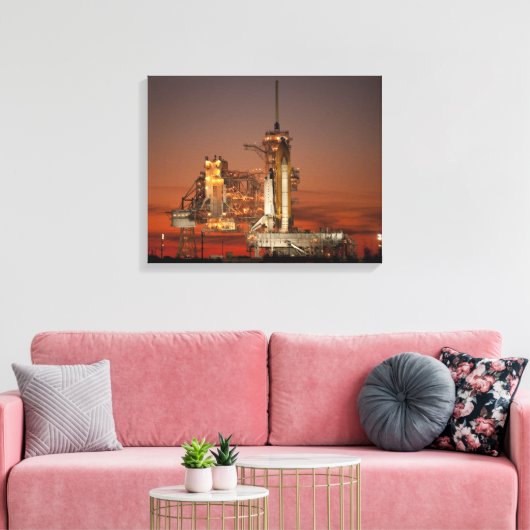 Atlantis Space Shuttle start NASA Canvas Afdruk (Insitu (Woonkamer))