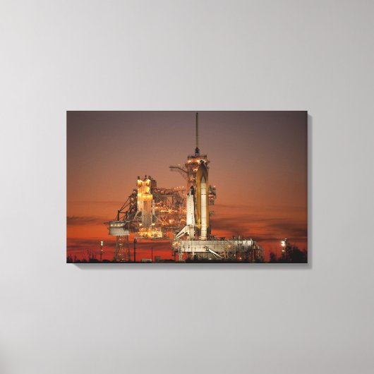 Atlantis Space Shuttle start NASA Canvas Afdruk (Voorkant)