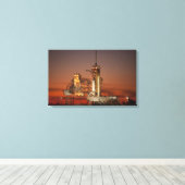 Atlantis Space Shuttle start NASA Canvas Afdruk (Insitu (Houten vloer))