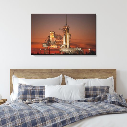 Atlantis Space Shuttle start NASA Canvas Afdruk (Insitu (Slaapkamer))