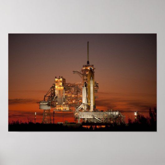Atlantis Space Shuttle start NASA Poster (Voorkant)