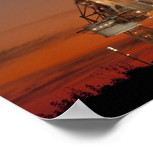 Atlantis Space Shuttle start NASA Poster (Hoek)