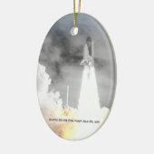 Atlantis Space Shuttle STS-135 Laatste vlucht Keramisch Ornament (Links)