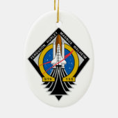 Atlantis Space Shuttle STS-135 Laatste vlucht Keramisch Ornament (Achterkant)