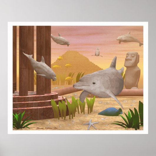 Atlantis Sunset Poster (Voorkant)