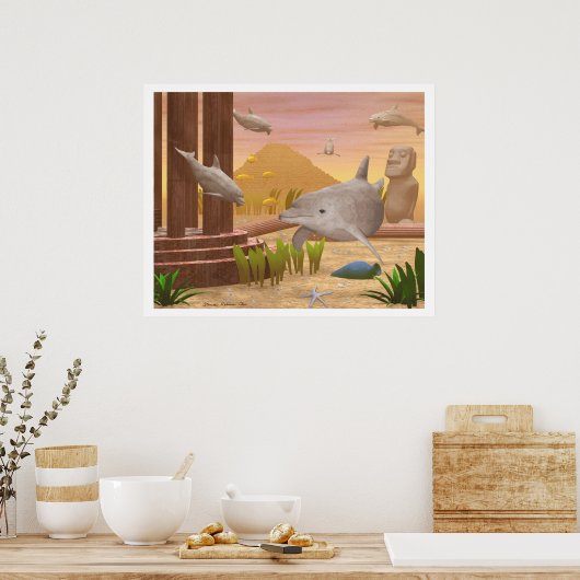 Atlantis Sunset Poster (Keuken)