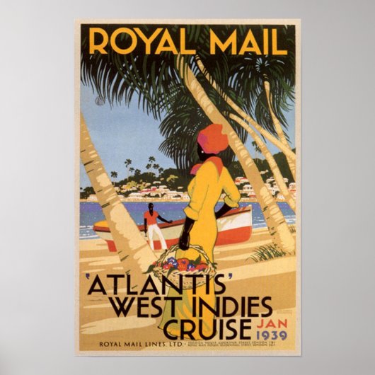Atlantis West Indies Cruise Poster (Voorkant)