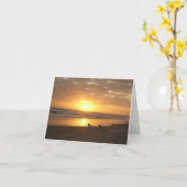 Atlantisch Strand, NC, Zonsondergang Kaart (Gele Bloem)