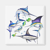 Atlantische Billfish Magneet (Voorkant)